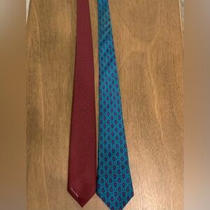 TWO Oscar de la Renta Ties Beautiful Colors